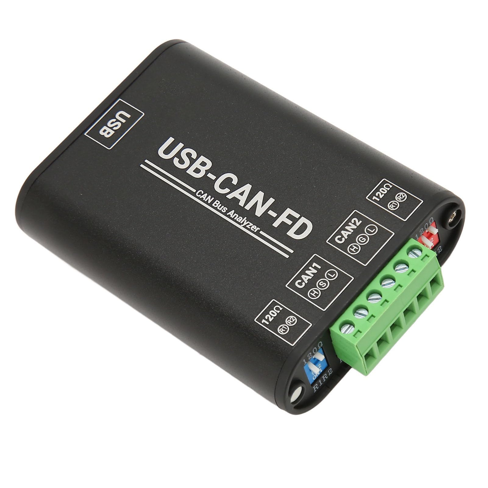 Industrial Grade USB to CAN FD Analyzer Converter Adapter - High-Speed CAN Bus Interface Tool for Automotive & Industrial Diagnostics | Perfect for Vehicle ECU Programming & Industrial Automation