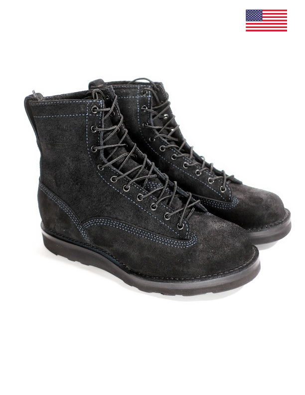 Wesco Boots X The Shop Black DH Service Boot - Premium Leather Work Boots for Men, Durable & Comfortable - Ideal for Construction, Hiking & Outdoor Work