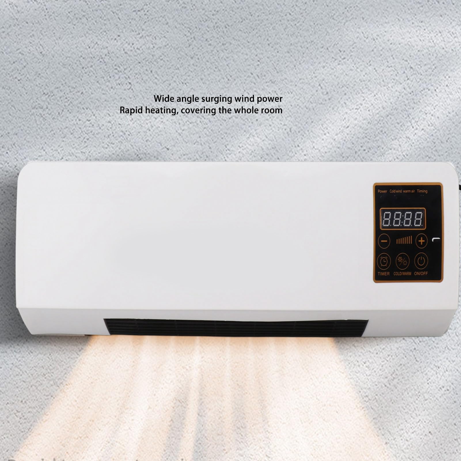 Wall Mounted Air Conditioner & Heater with Remote Control, Built-In Battery, Anti-Overheating System - Perfect for Bedrooms, Offices, and Small Spaces
