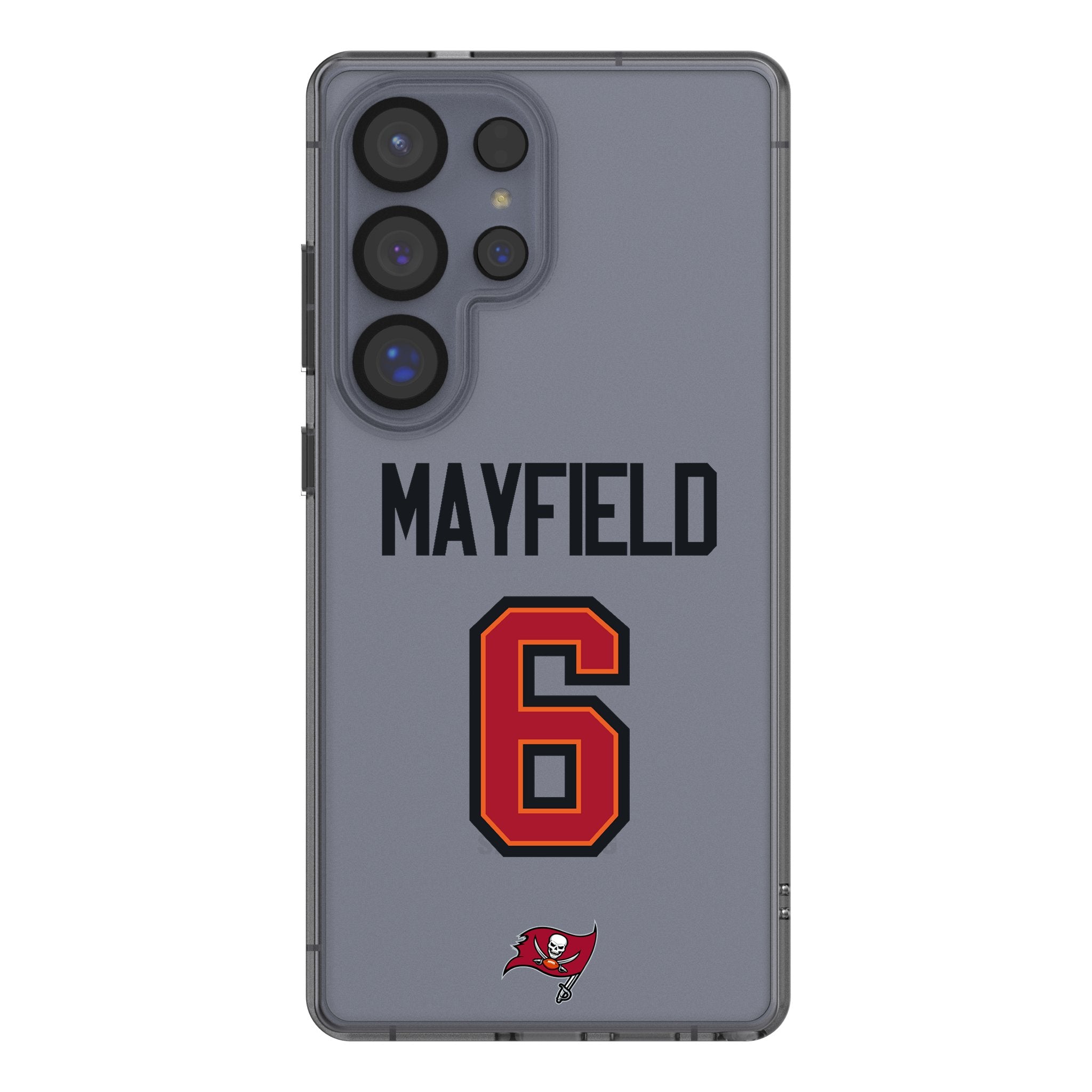 Baker Mayfield Tampa Bay Buccaneers NFL Football 6 Game Tactic Clear Phone Case for Samsung Galaxy - Perfect for Game Day & Fan Support