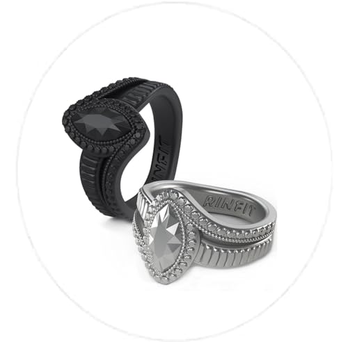 Pack C - Marquise - Black & Silver