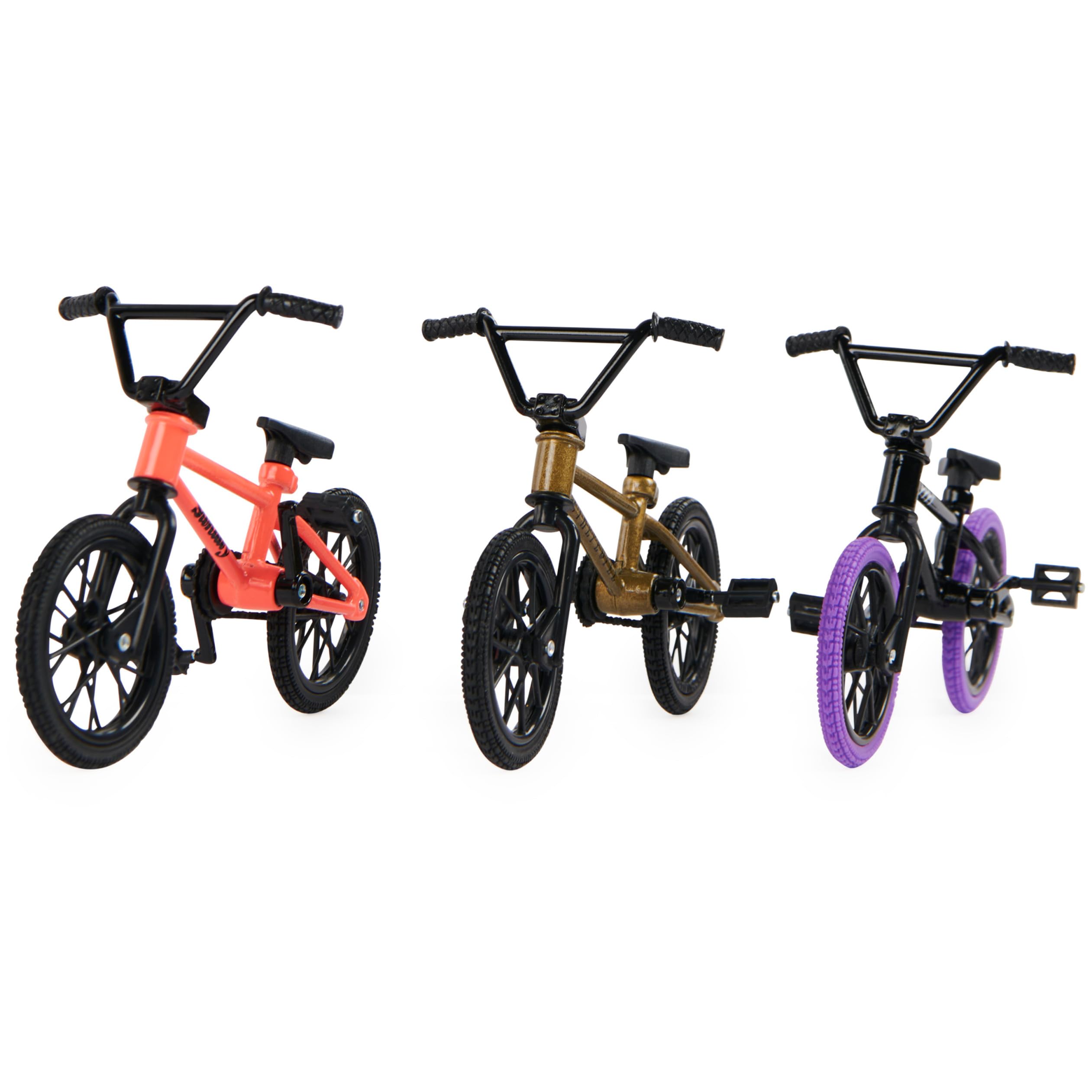 Tech Deck BMX Finger Bike 3-Pack - Collectible & Customizable Mini BMX Bicycle Toys for Kids & Adults Ages 6+ - Perfect for Stunt Shows, Desk Racing & Collector Displays (Amazon Exclusive)