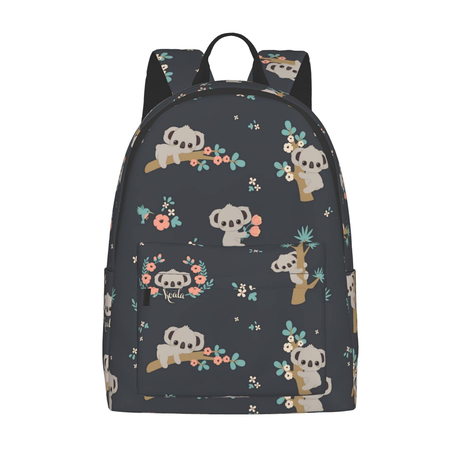 Cute 3D Animal Koala Laptop Backpack - 16 Inch Full Print School Bookbag, Travel Daypack & Shoulder Bag for Women & Teens - Perfect for School, College, Work Commute & Weekend Getaways