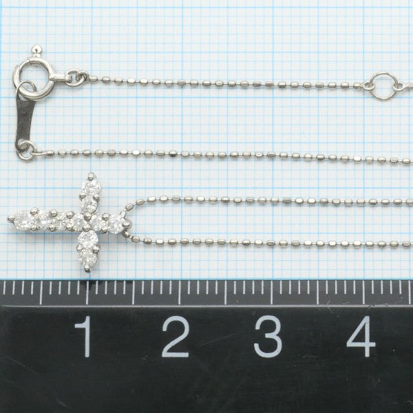 18K White Gold Diamond Necklace - 0.3 Carat Dainty Pendant for Women | Perfect for Anniversary, Valentine's Day & Special Occasions