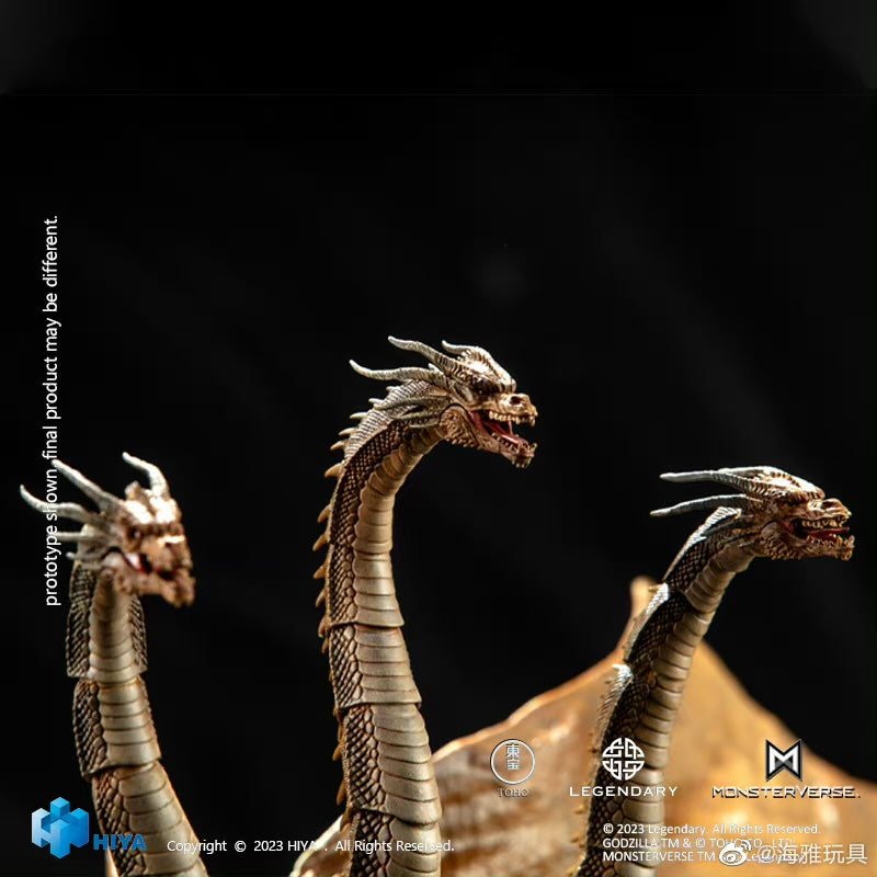 1/18 Scale HIYA 14-inch Godzilla vs King Ghidorah Action Figure - Highly Detailed King of the Monsters Collectible Toy for Display & Movie Scenes Reenactment