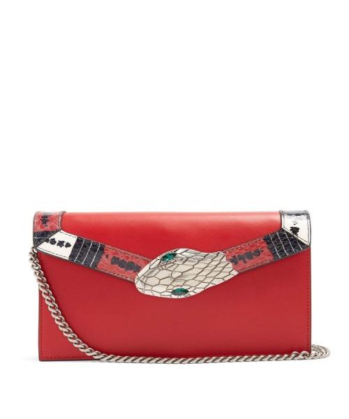 Gucci Lilith Leather Shoulder Bag for Women - Genuine Leather Crossbody Purse with Adjustable Strap, Red Luxury Handbag - Perfect for Work, Travel & Evening Events