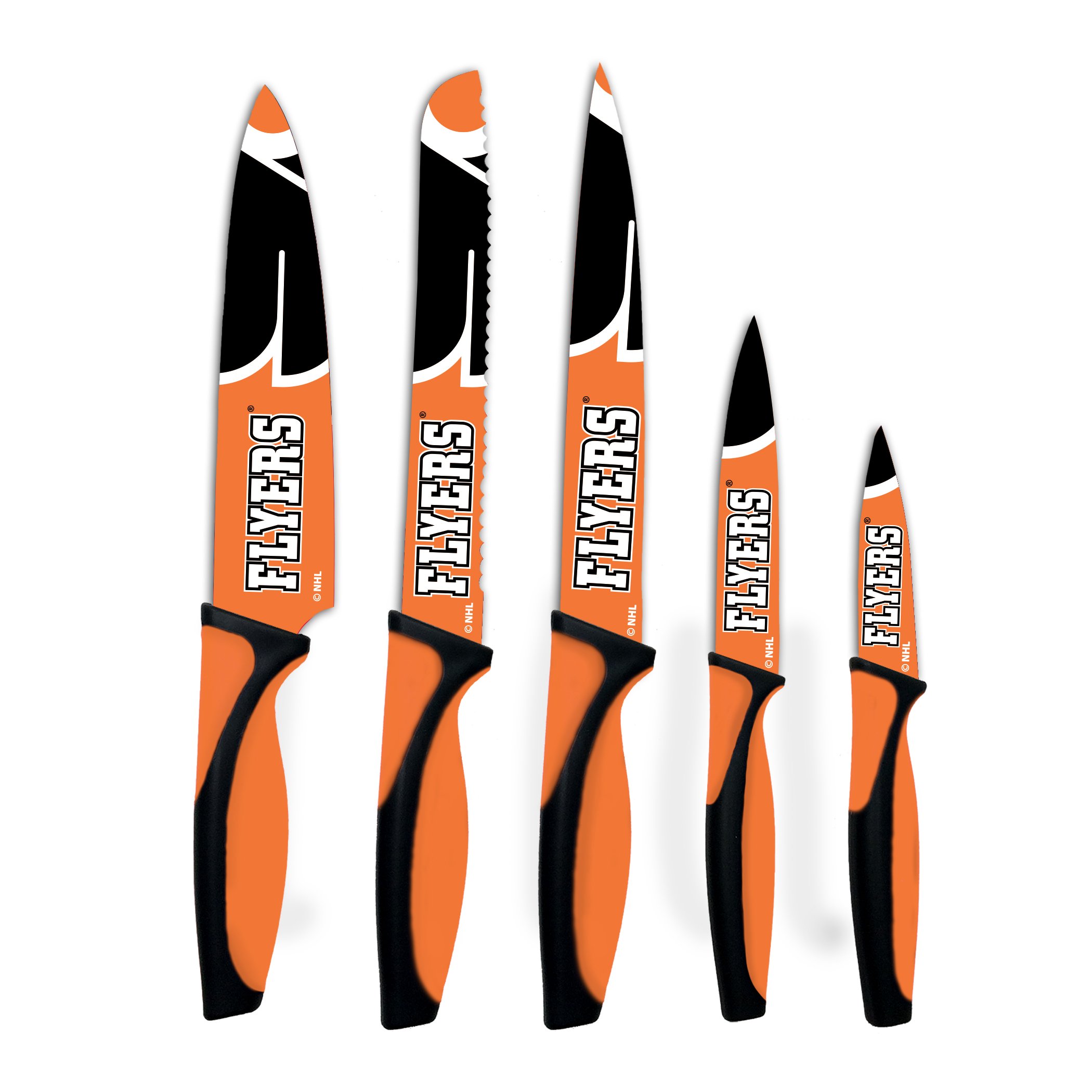 Premium NHL-Themed Unisex Kitchen Knife Set - High-Quality Stainless Steel Blades for Slicing, Dicing & Chopping - Perfect for Home Chefs & Hockey Fans (Great Gift for Cooking Enthusiasts & NHL Lovers)