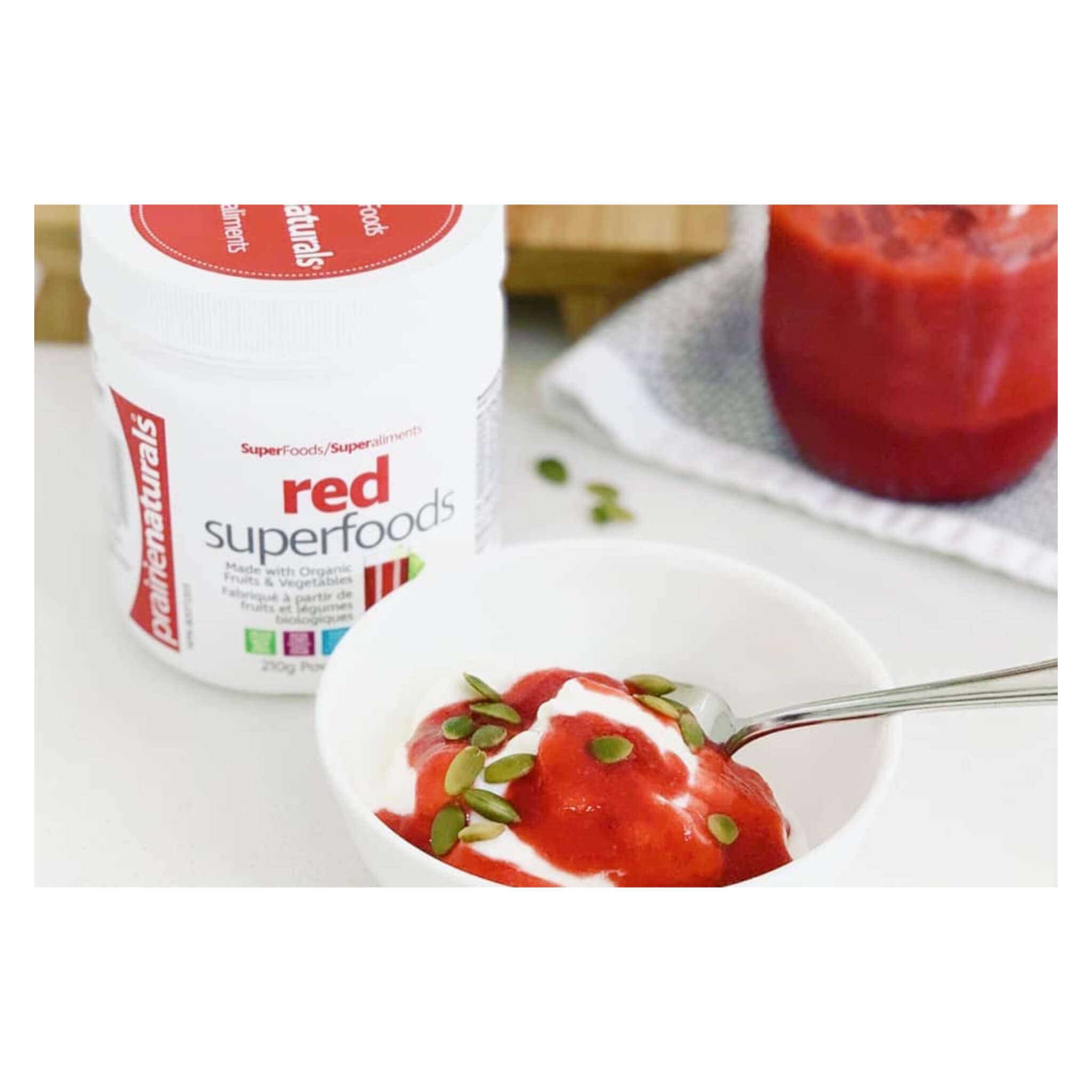 Organic Red Superfoods Powder - Antioxidant Rich Superfood Blend for Smoothies, Energy & Immunity Boost - USDA Certified Organic Beets, Berries & Greens Supplement for Daily Wellness