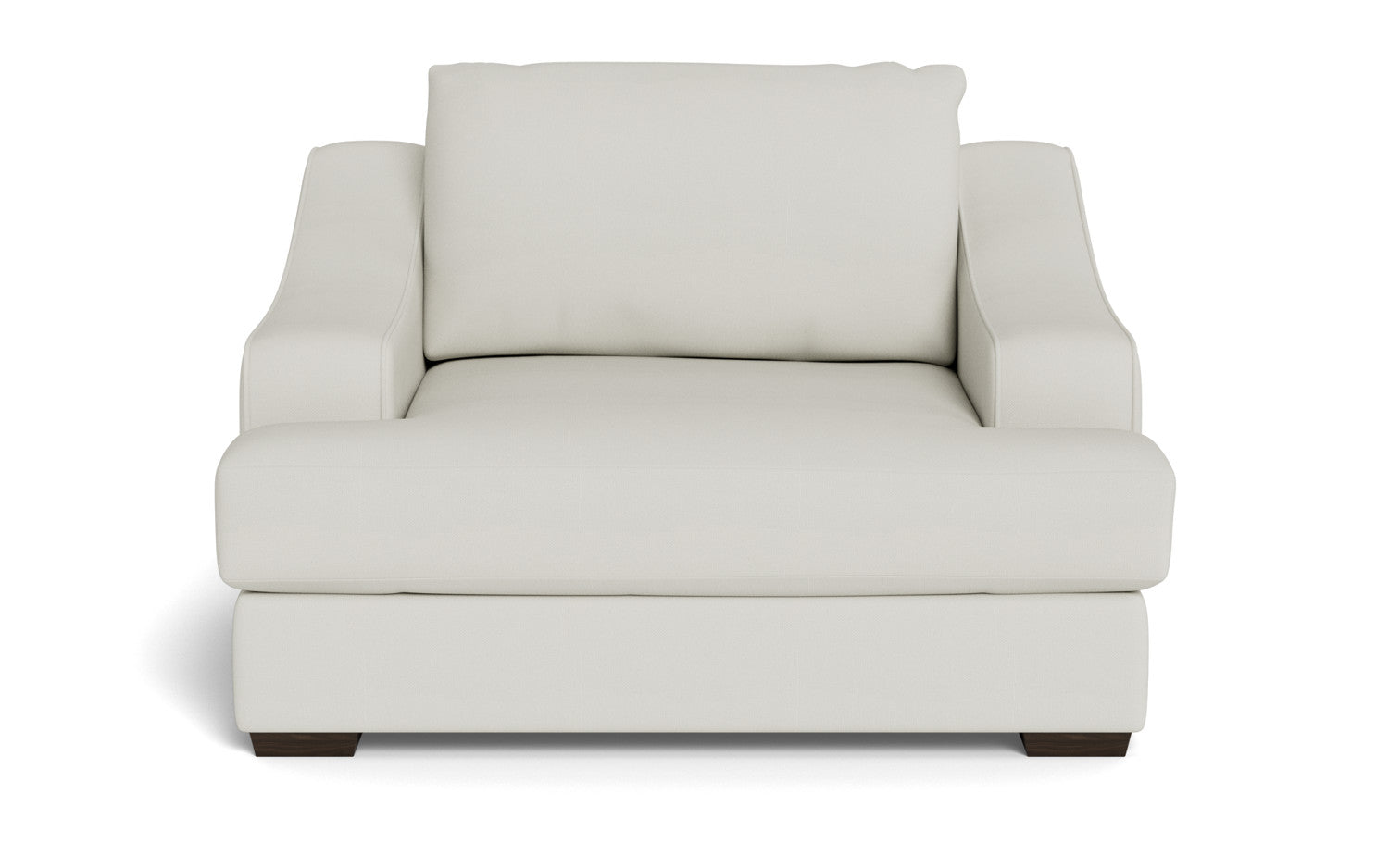 Austonian 56 Arm Chair - Modern Accent Chair with Upholstered Seat & Wooden Legs for Living Room, Bedroom, or Office - Comfortable Lounge Chair for Relaxing & Reading