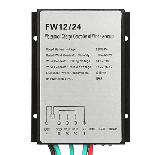 Waterproof Wind Turbine Controller 12V/24V for DIY Solar & Wind Power