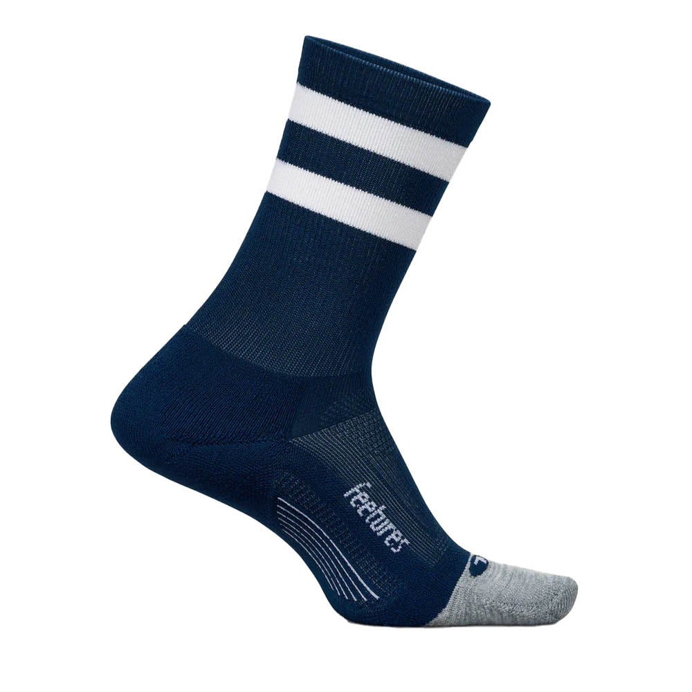 Feetures Elite Light Cushion Mini Crew Running Socks - Breathable & Supportive for Marathon, Hiking & Workout - Best for Athletes & Active Lifestyle