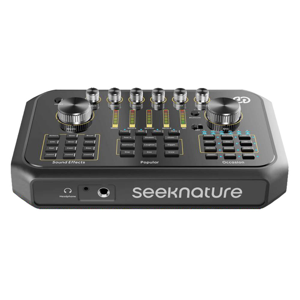 ST60PRO & T241PRO Professional Microphone with H27A Wireless Earbuds - Portable Live Streaming Sound Card Kit for Gaming, Podcasting & Karaoke