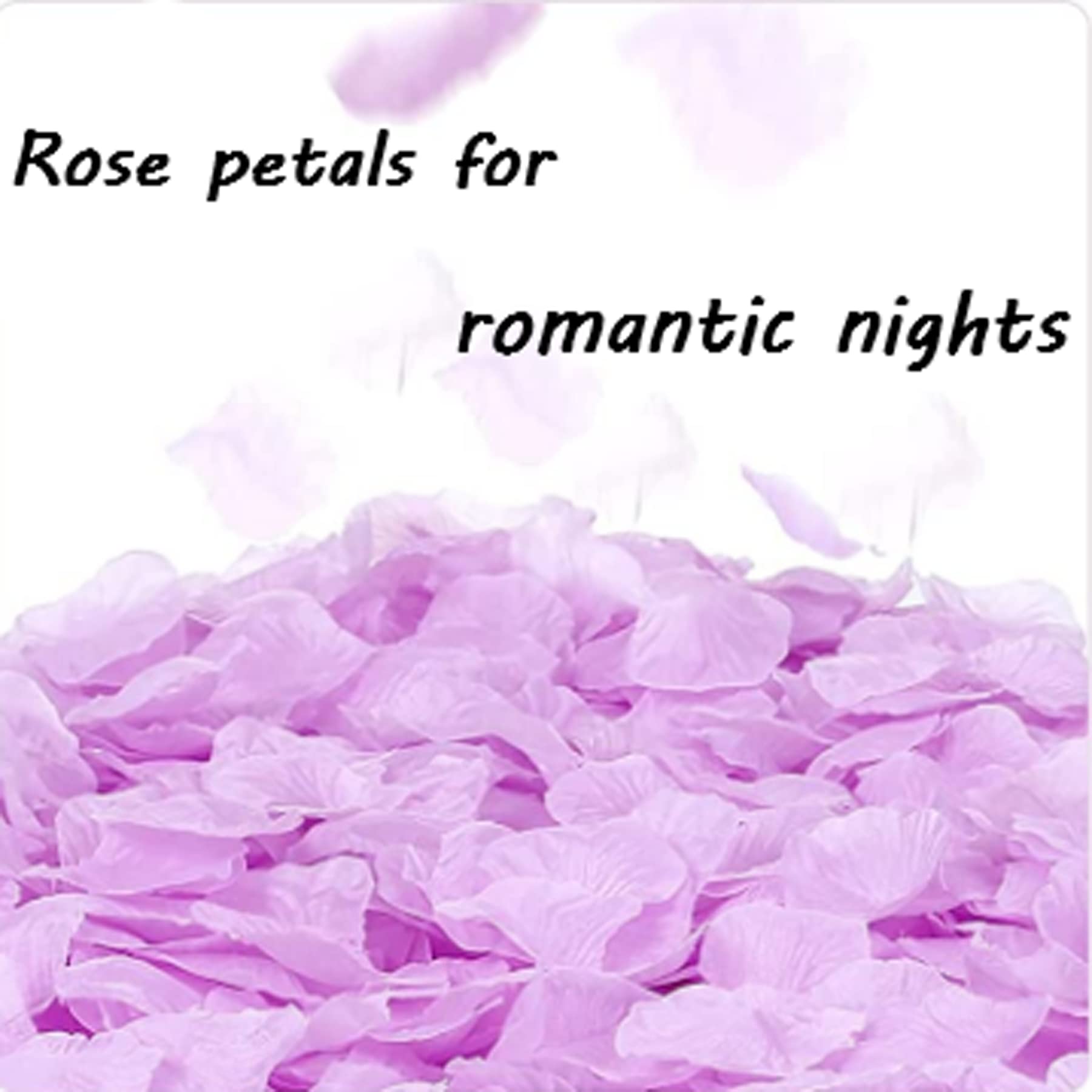 1000 PCS Artificial Rose Petals - Light Purple Fake Silk Rose Petals for Wedding Decorations, Romantic Nights, Party & Event Decor - Perfect for Aisle Scattering, Table Centerpieces, Photo Backdrops