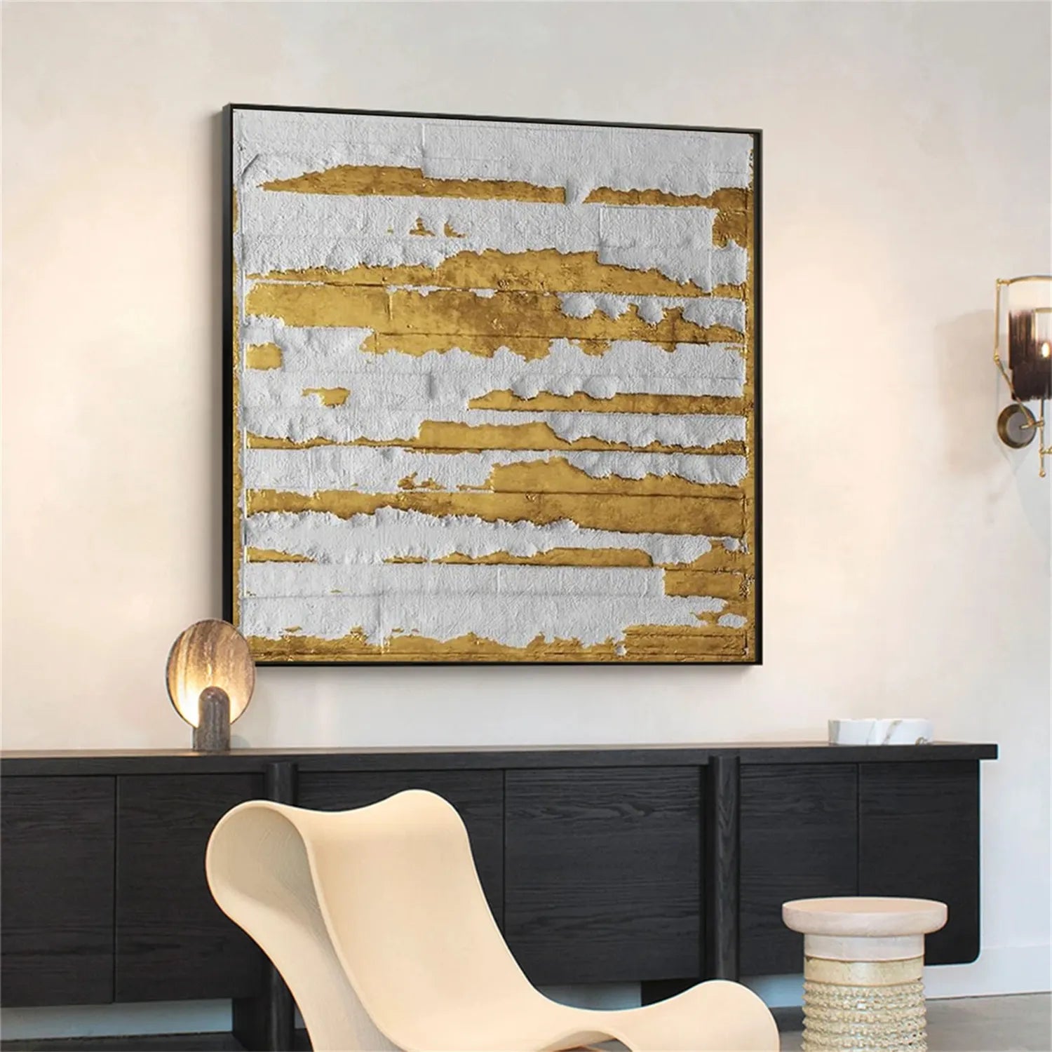 Abstract Painting #AB 254 - Modern Wall Art for Living Room, Bedroom & Office Decor | Large Canvas Artwork for Home & Commercial Spaces