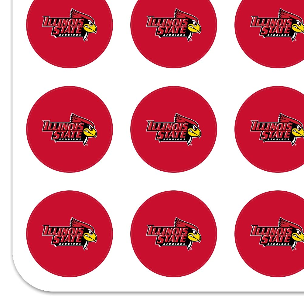 Illinois State Primary Logo 1 Inch Clear Stickers for Planners, Calendars, Scrapbooking & Crafting - Perfect for DIY Projects, Bullet Journals & School Supplies