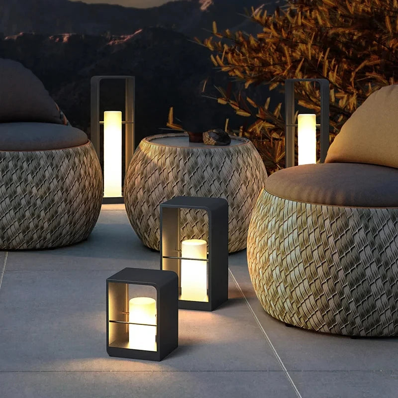 Alessa Solar Powered LED Lawn Lights - Waterproof Outdoor Garden Lighting for Pathways, Patios & Backyards | Portable & Weatherproof Solar Lamp for Yard Decor