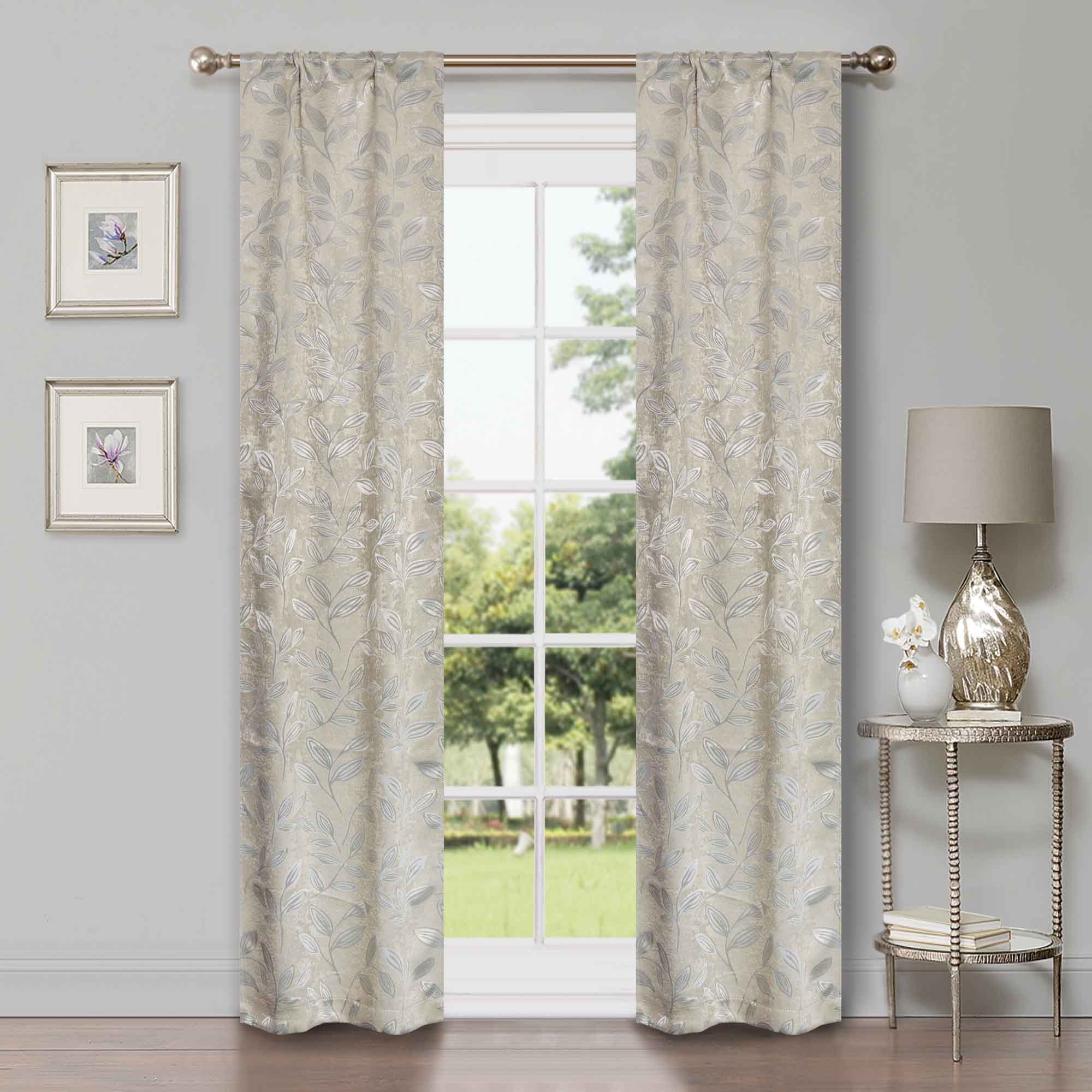 Blackout Curtains with Rod Pocket - Set of 2 Panels for Complete Room Darkening | Perfect for Bedrooms, Nurseries & Home Theater Light Blocking