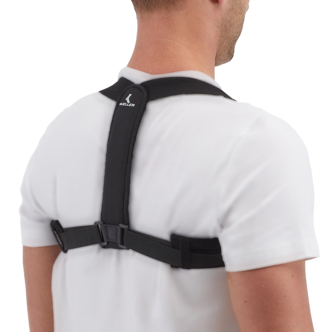 Mueller Adjustable Posture Corrector - Back Brace for Pain Relief & Improved Alignment - Perfect for Office Work, Driving & Daily Activities