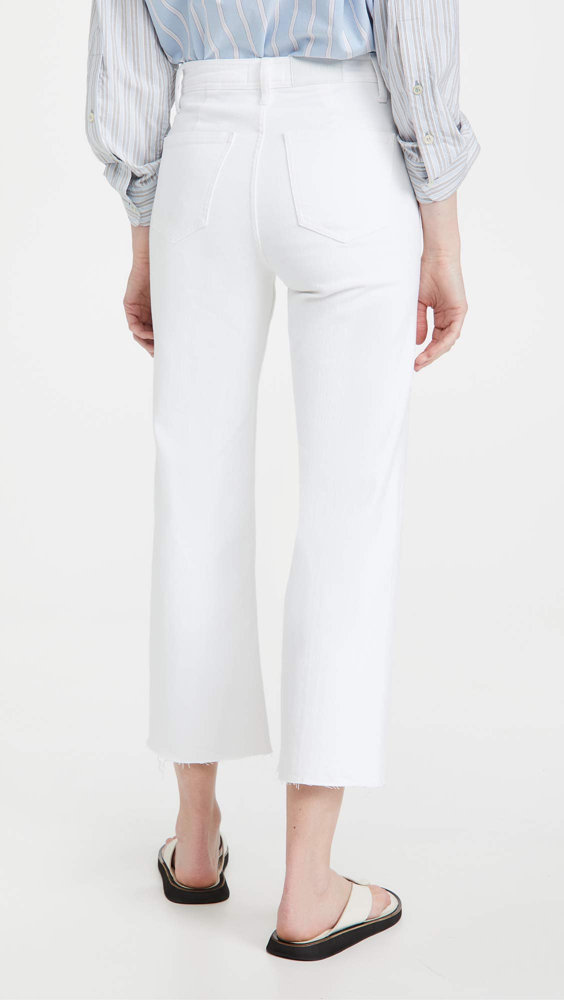 Women's High Rise Wide Leg Crop Jeans - Comfortable & Stylish Denim Pants for Casual Outings, Work & Weekend Wear
