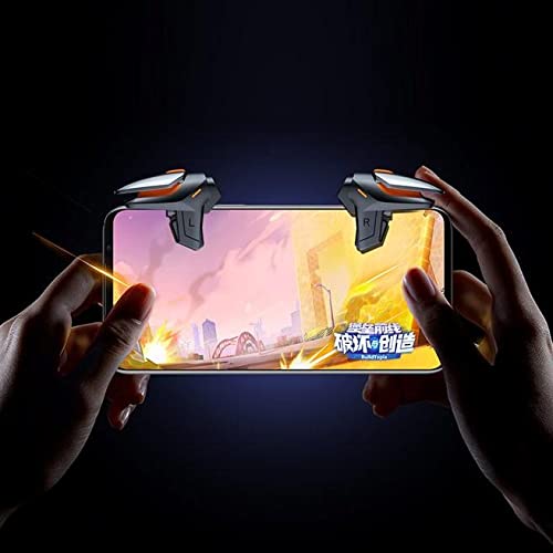 BoxWave Gaming Trigger Buttons for Huawei Honor 50 SE - Touchscreen QuickTrigger Auto with Autofire for Mobile FPS Games - Jet Black - Perfect for PUBG, Call of Duty Mobile & Fortnite Gaming