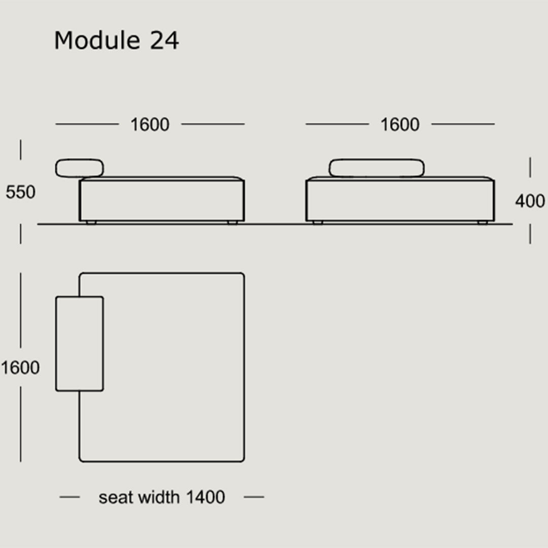 Modular Cinder Block Sofa Set - 24
