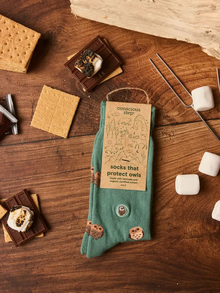 Eco-Friendly Owl Protection Socks - Soft & Comfortable for Daily Wear - Perfect for Hiking, Running & Outdoor Adventures
