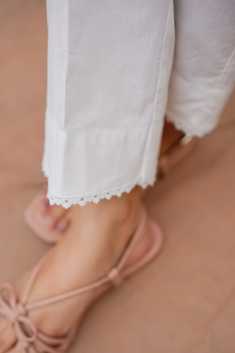Lace Pants for Women - Elegant & Comfortable Lace Bottom Pants for Casual Wear, Date Night & Special Occasions