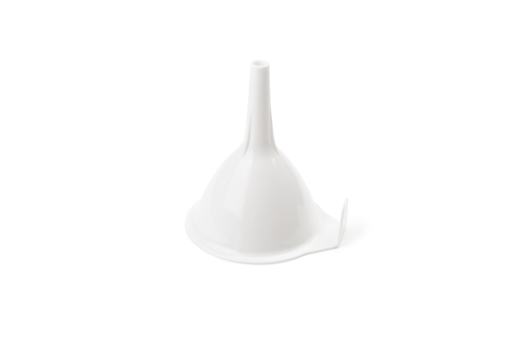 Fox Run 4-Inch Plastic Funnel - White - Ideal for Baking, Cooking, Oil Pouring & DIY Projects