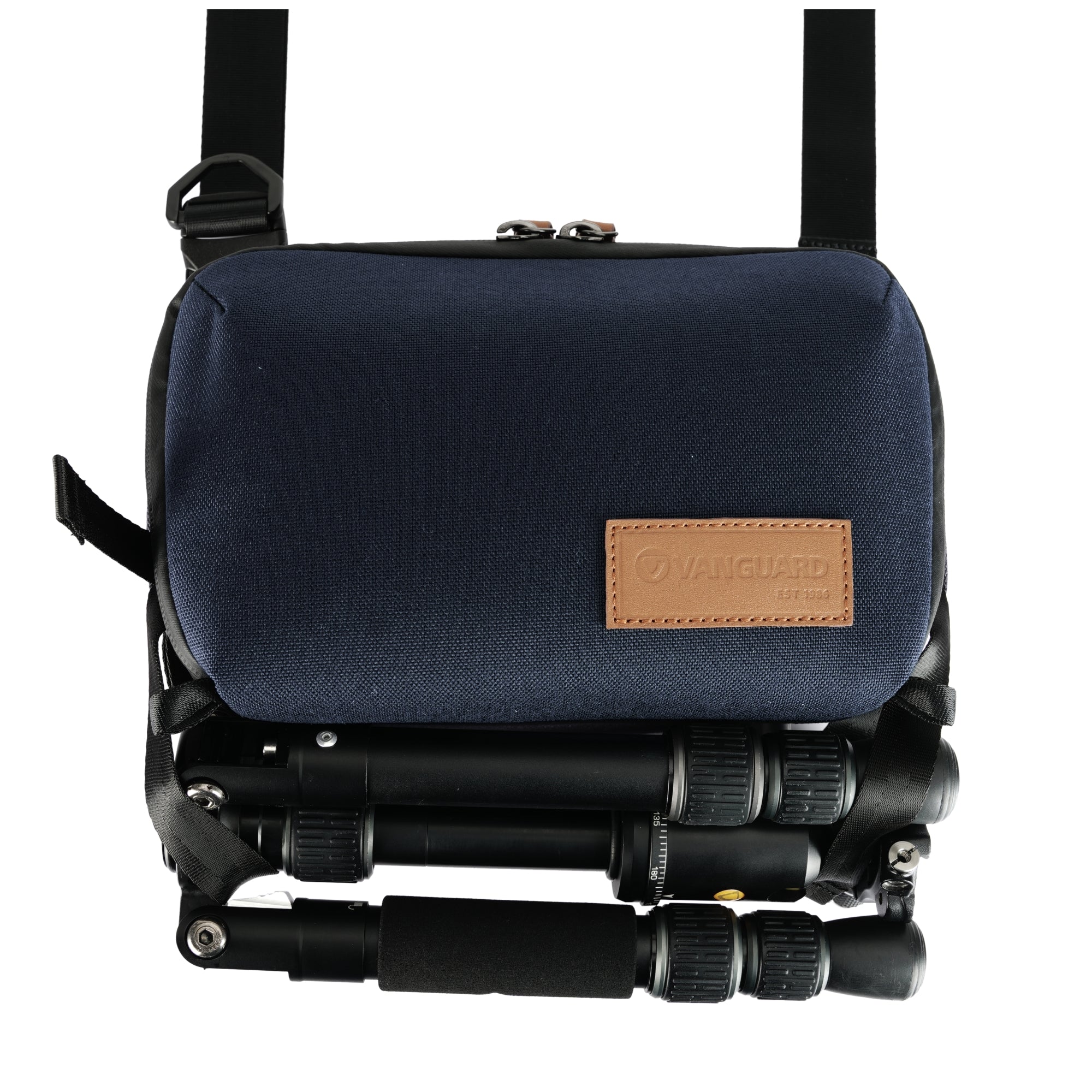 VEO City CB24 NV Crossbody Camera Bag for Women & Men - Waterproof & Anti-Theft Travel Shoulder Bag - Navy Blue - Perfect for Travel, Hiking, and Everyday Use