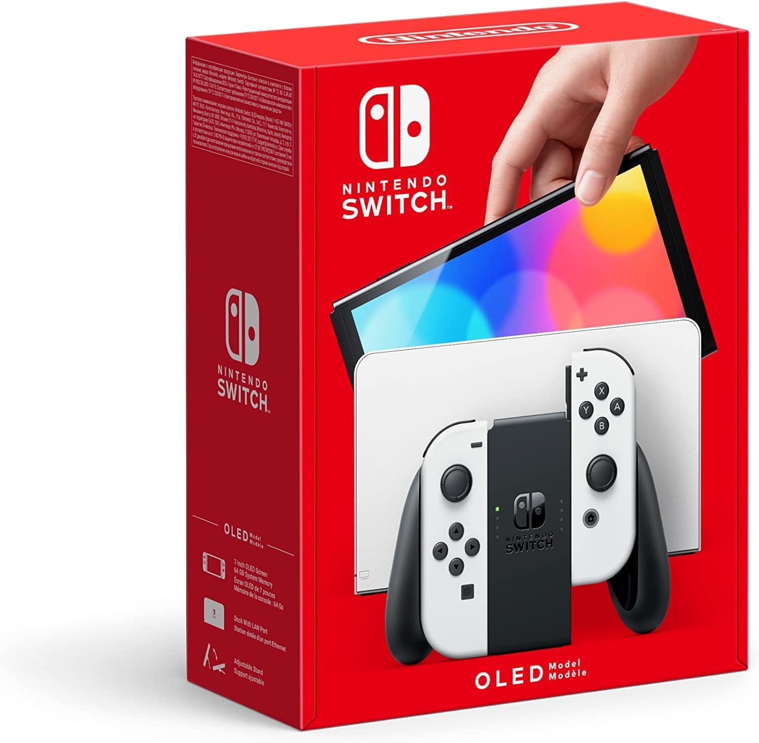Nintendo Switch OLED Model Console - White + Pokemon Scarlet Bundle | Portable Gaming System for Home, Travel & Multiplayer Fun