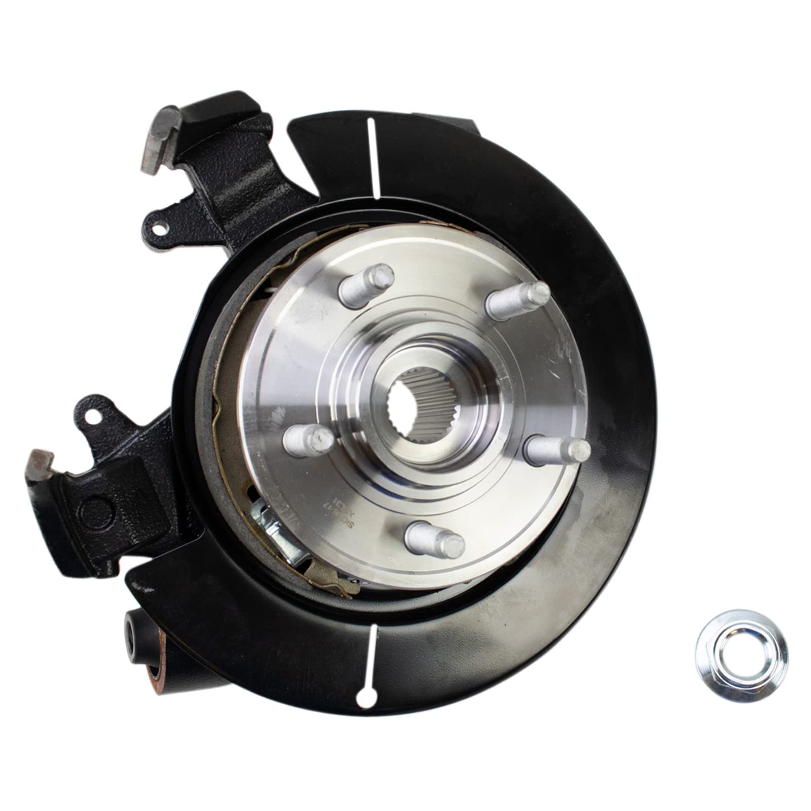TRQ Rear Wheel Bearing & Hub Assembly with Knuckle RH for Ford Lincoln Mercury - Durable Replacement Part for Smooth Driving & Enhanced Safety - Perfect for Highway Commutes, Off-Road Adventures & Daily City Driving