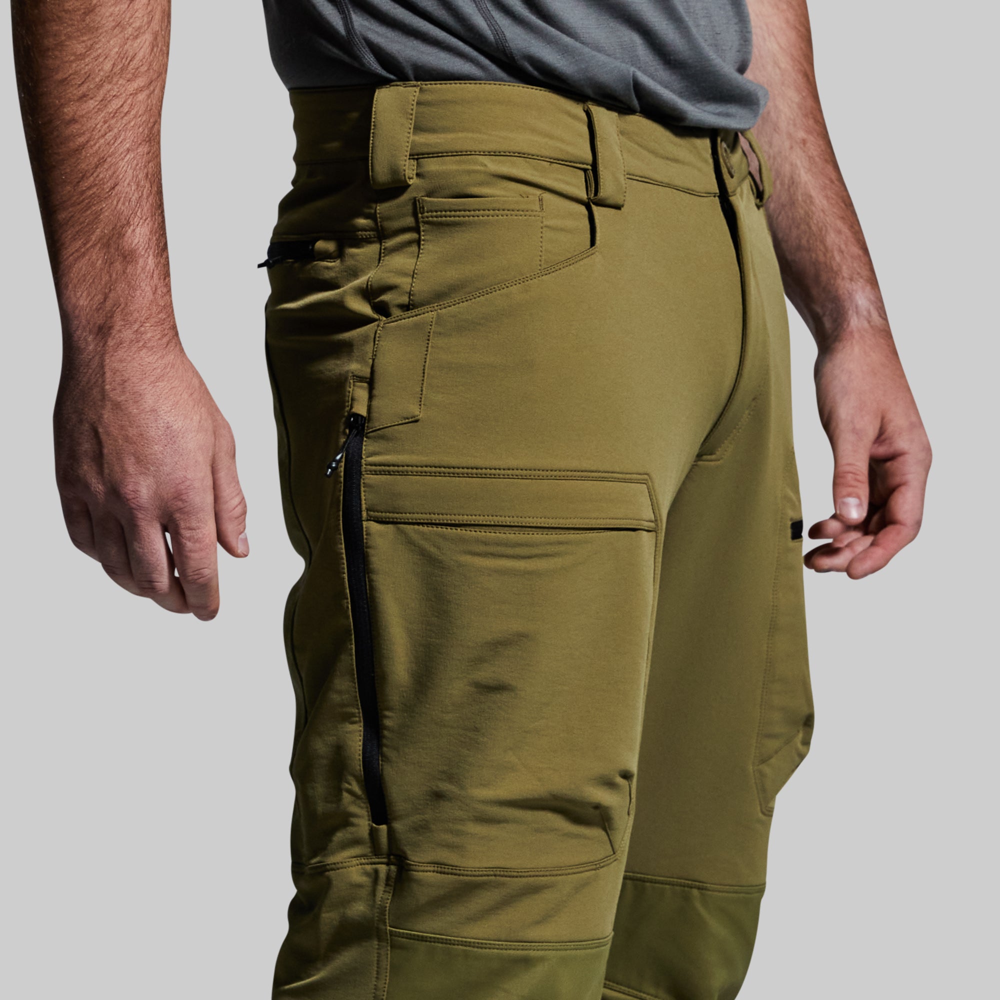 Men's Frontier Pant - Deep Moss Green Outdoor Hiking & Camping Trousers for Adventure & Travel