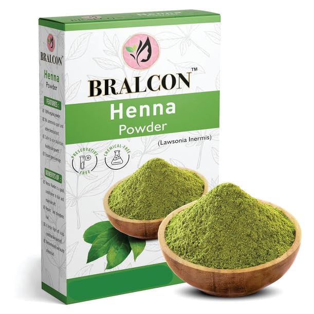 BRALCON Organic Henna, Indigo, Amla Powder Combo - 300g (100g x 3 Pack) | Natural Hair Dye & Hair Growth Treatment | Skin Care, Conditioning & Anti-Dandruff Solution | Perfect for DIY Hair Coloring, Henna Tattoos & Ayurvedic Hair Care