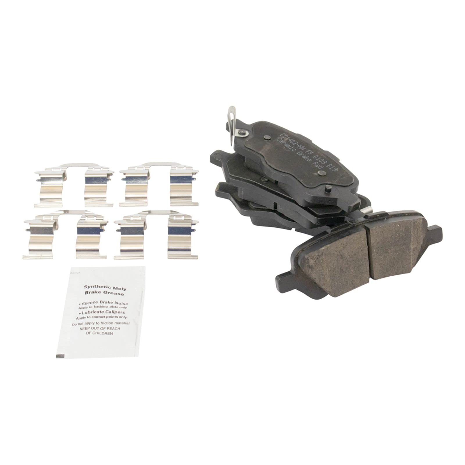 High-Performance Front & Rear Ceramic Brake Pads & Rotors Kit for 2009-2015 Toyota Venza - Includes Brake Chemical Kit for Smooth, Quiet Stopping - Perfect for Daily Commuting & Highway Driving