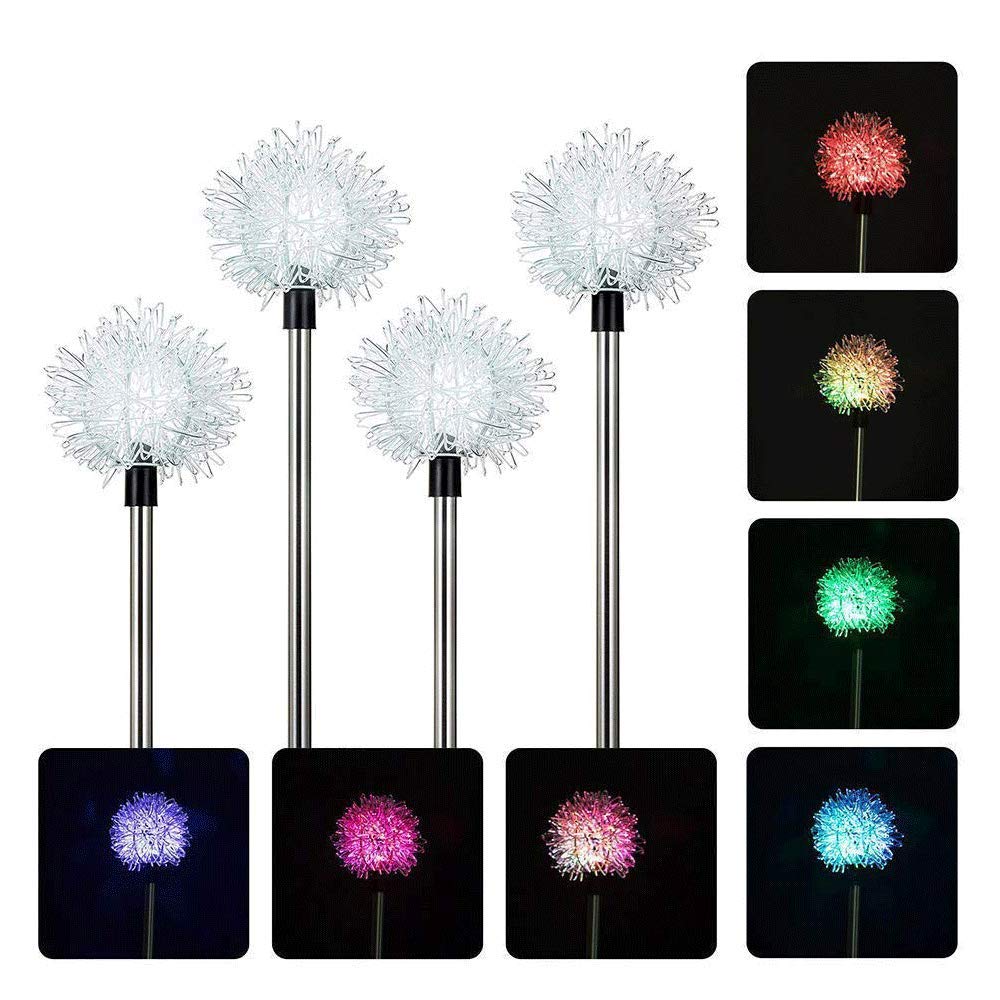 Solar Powered Garden Stake Lights Outdoor - Waterproof Color Changing LED Flower Lights for Garden, Patio, Yard & Landscaping Decor | Perfect for Romantic Evenings, Pathway Lighting & Outdoor Parties