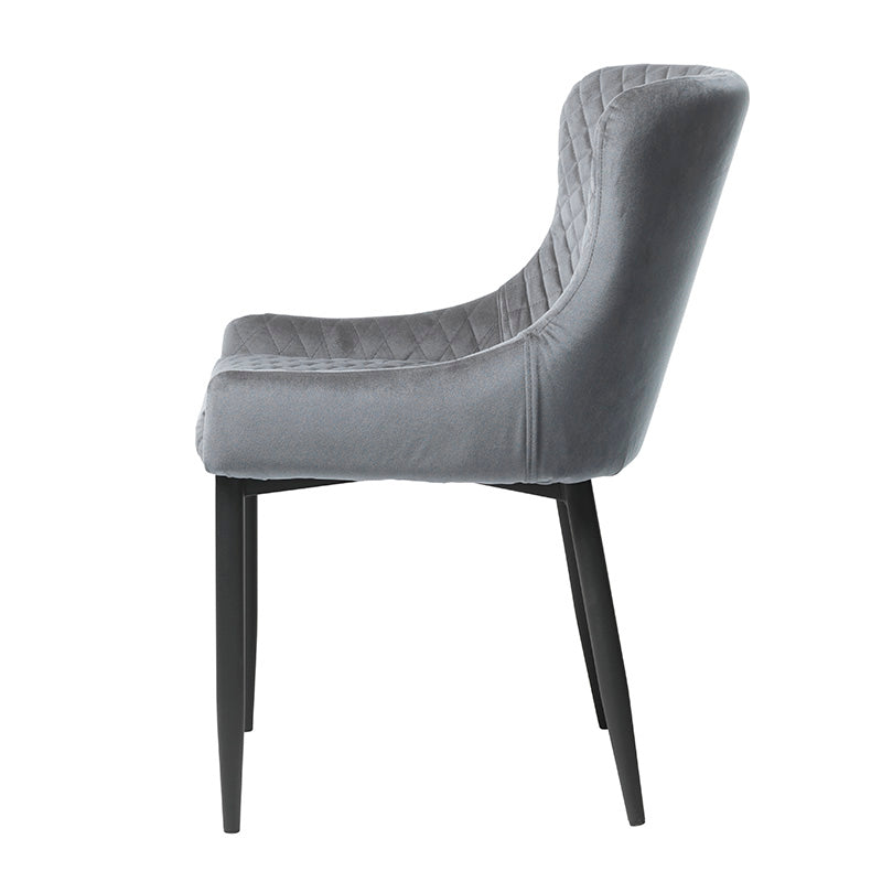 DANYA Modern Dining Chair in Light Grey - Comfortable & Stylish for Kitchen, Dining Room, and Office Use