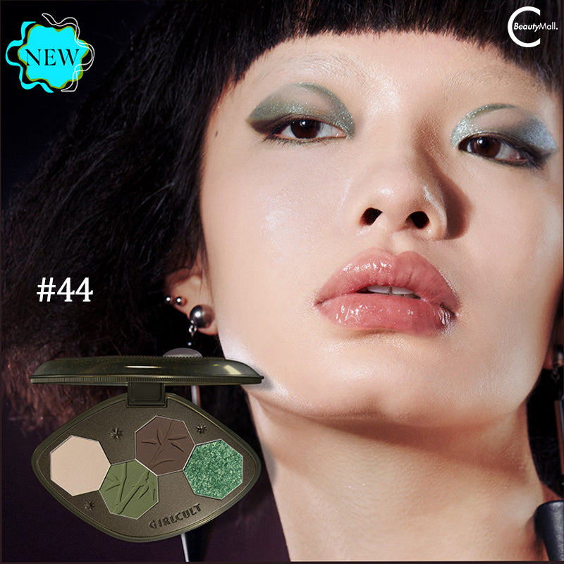 Girlcult Cyber Chaizi Series Quad Eyeshadow Palette - Vegan & Cruelty-Free Makeup for Bold Eye Looks - Perfect for Party, Date Night, and Festival Makeup