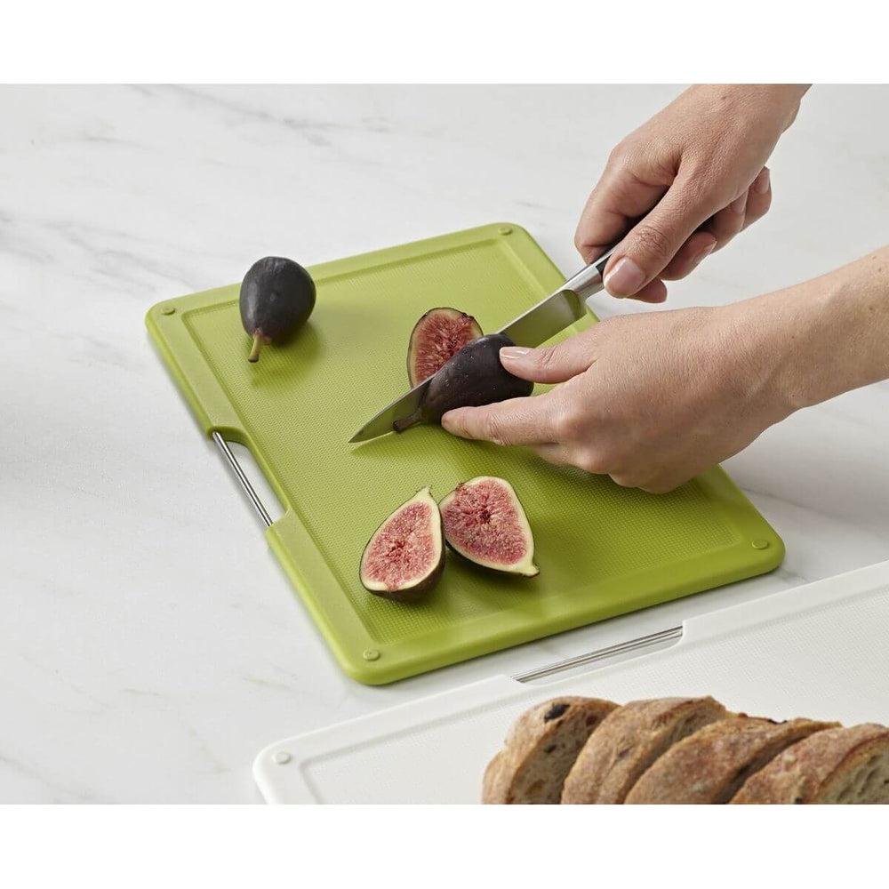 Joseph Joseph Folio Slim 3-Piece Under Shelf Cutting Board Set - Space-Saving Kitchen Organizer for Small Spaces, Perfect for Apartments & RVs