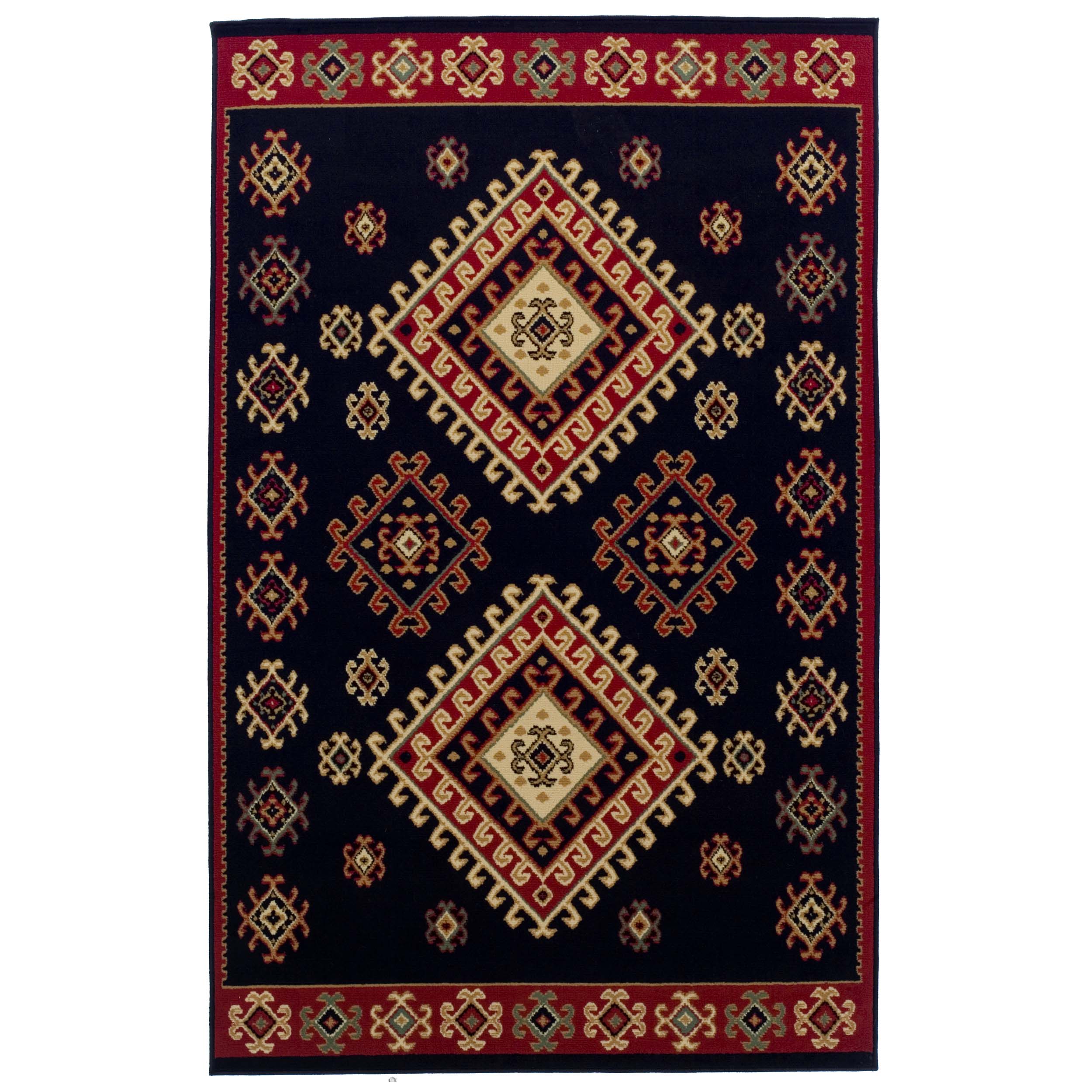 Southwestern Medallion Ultra Soft Indoor Area Rug or Runner - Non-Slip, Washable & Durable - Perfect for Living Room, Bedroom & Entryway Decor
