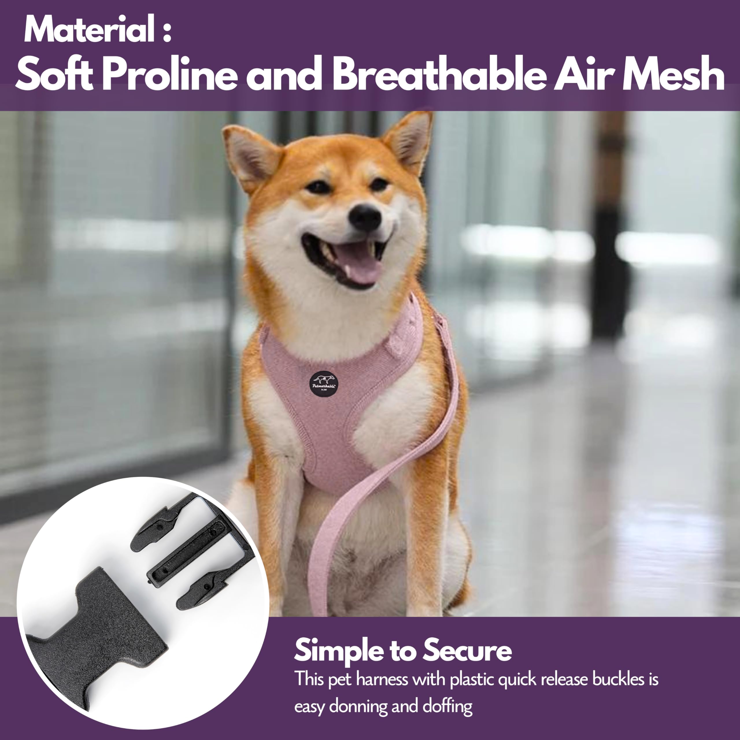 Adjustable Soft Breathable Padded Mesh Dog Harness for Small Dogs & Puppies - Lightweight Comfortable Training Vest with Adjustable Straps (Beige, XS) - Perfect for Walking, Hiking & Outdoor Adventures