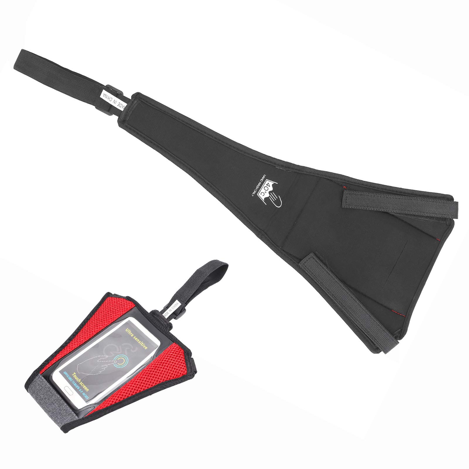 ANKROYU Bike Sweat Guard - Cycling Training Sweat Absorber Frame Cover with Phone Pouch | Moisture-Wicking Protection for Road Bikes, Mountain Bikes & Indoor Cycling | Perfect for Intense Workouts & Long-Distance Rides