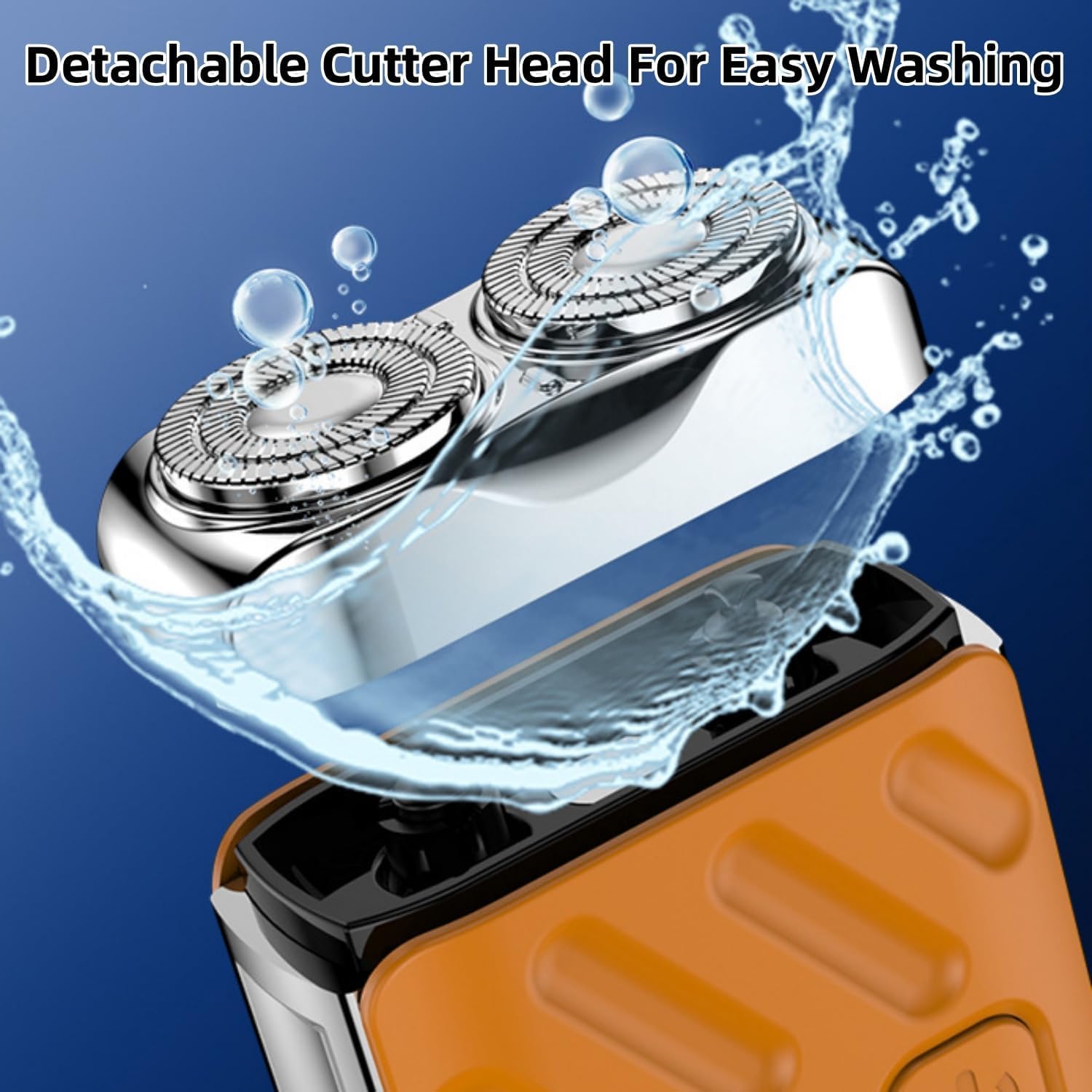 R12 Mini Electric Shaver for Men - USB Rechargeable Beard Trimmer with One-Button Operation - Long-Lasting Battery - Portable Travel & Home Grooming Kit - Perfect for Business Trips, Camping & Daily Use - Compact Design for Home, Travel, Gym & Office - Quick Facial Hair Trimming Solution - Ideal for On-the-Go Grooming, Business Meetings, Workouts & Travel Essentials (Blue)