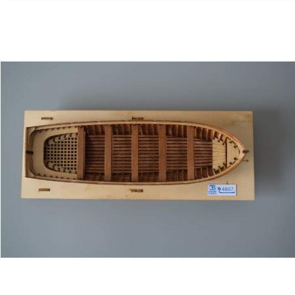 1/48 Scale Solid Wood Lifeboat Model Kit - Handcrafted Chem Sailboat Ship Model for Home & Office Decor, Unique Gift for Collectors & Nautical Enthusiasts | Perfect for Living Room Display, Bookshelf Decor & Maritime-Themed Gifts