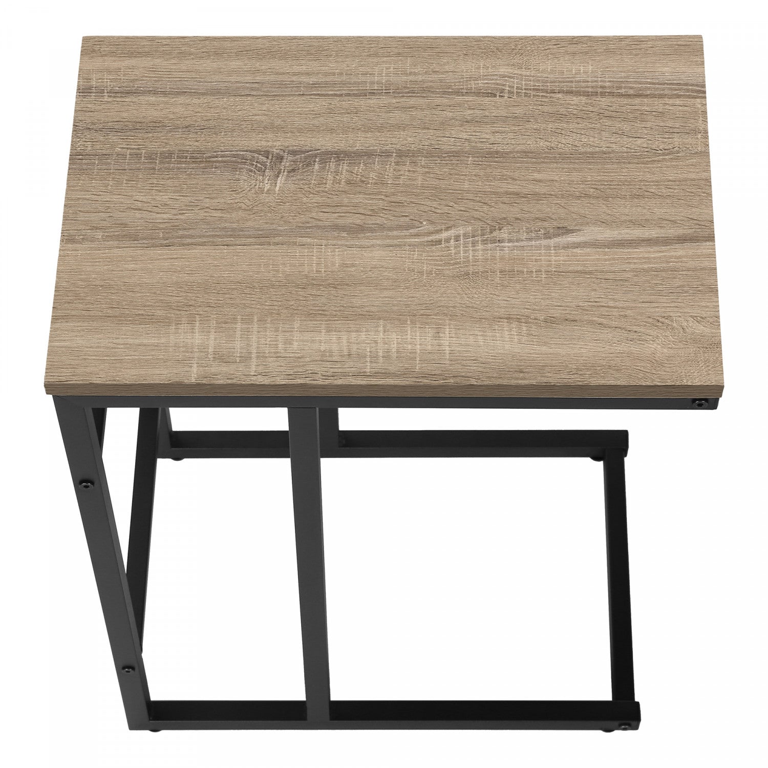 Modern Calen Side Table in Taupe - Small End Table for Living Room, Bedroom, or Office - Perfect for Holding Lamps, Books, and Decor