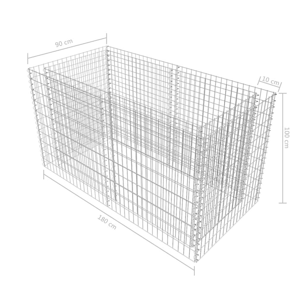 Galvanized Steel Gabion Raised Garden Bed Planter - 71