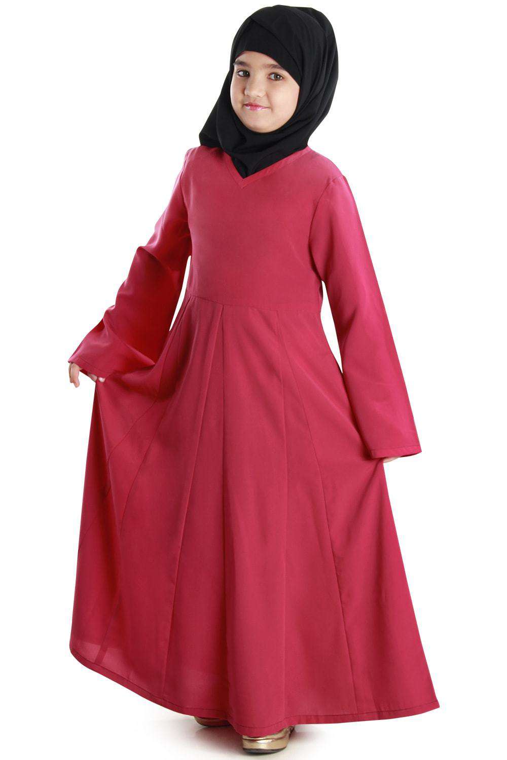 Nashema Kids Abaya Dress - Islamic Prayer Dress for Girls - Perfect for Eid, Mosque, and Special Occasions