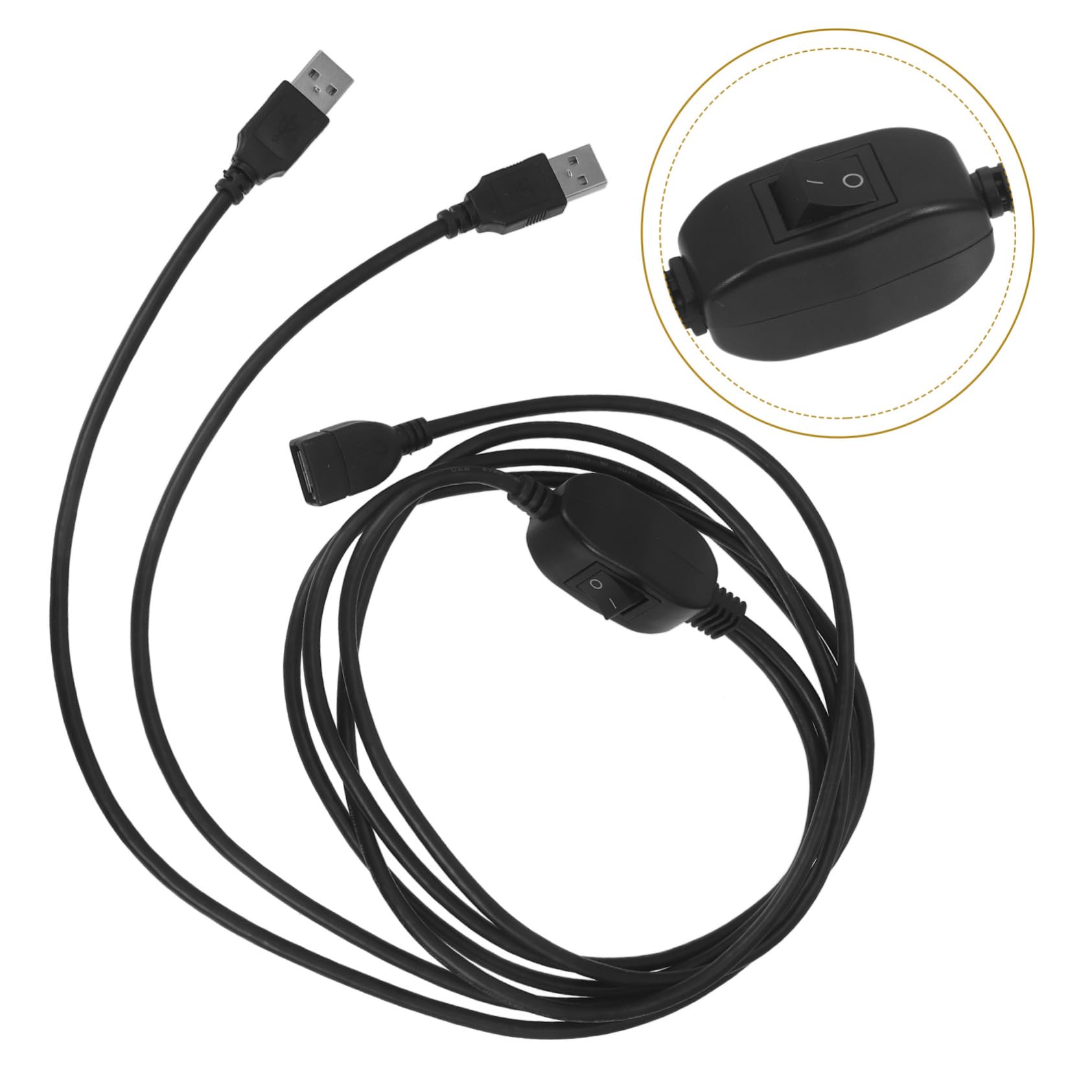 Uonlytech 5-Pack USB to Printer Adapter Cable - USB Printer Data Cable for Computer, Tablet, Laptop - Dual USB Printer Connection for Home & Office Printing