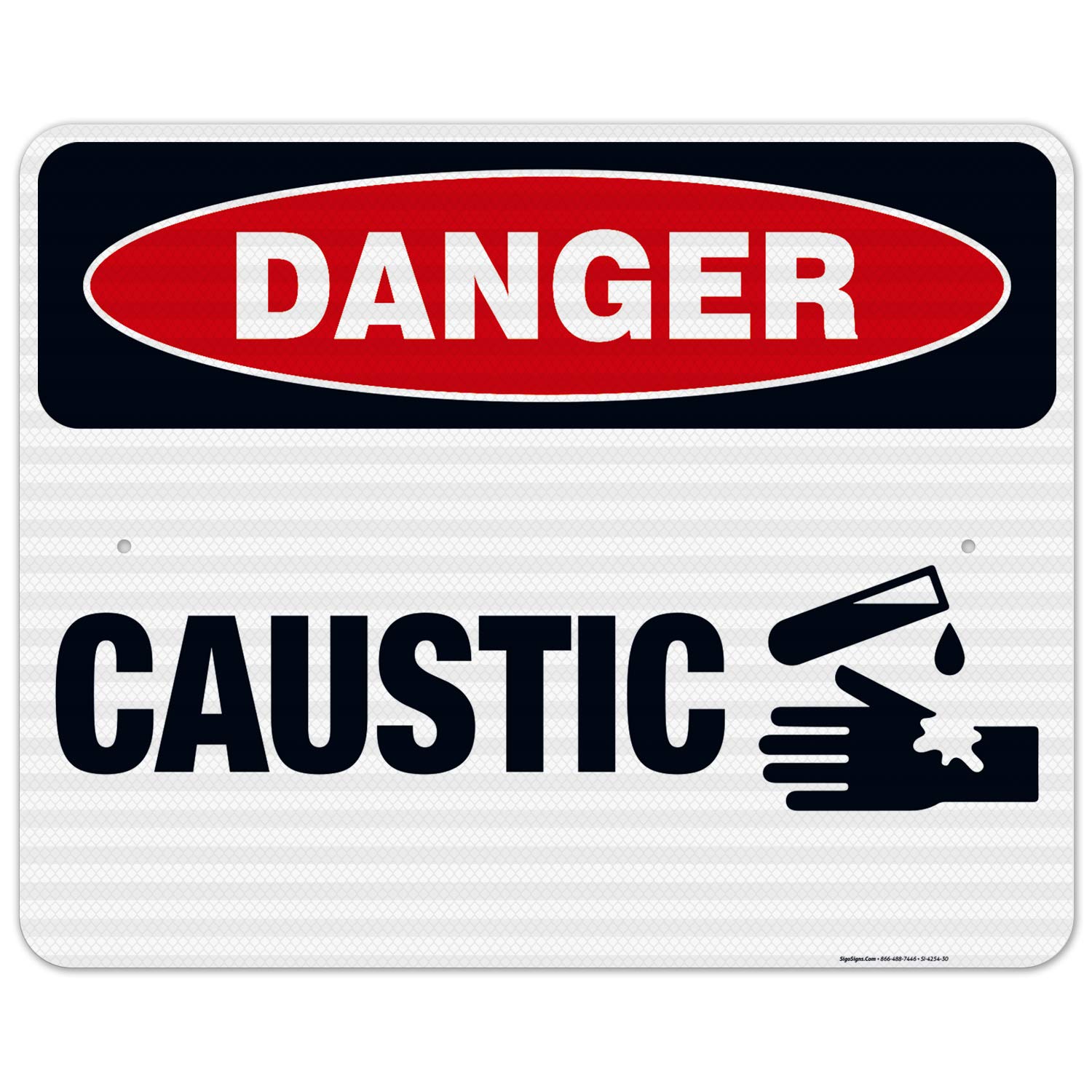 Danger Sign - OSHA Compliant, 24x30 Inches, 3M EGP Reflective .080 Aluminum, Fade Resistant for Indoor & Outdoor Use - Made in USA | Perfect for Construction Sites, Warehouses & Hazardous Areas