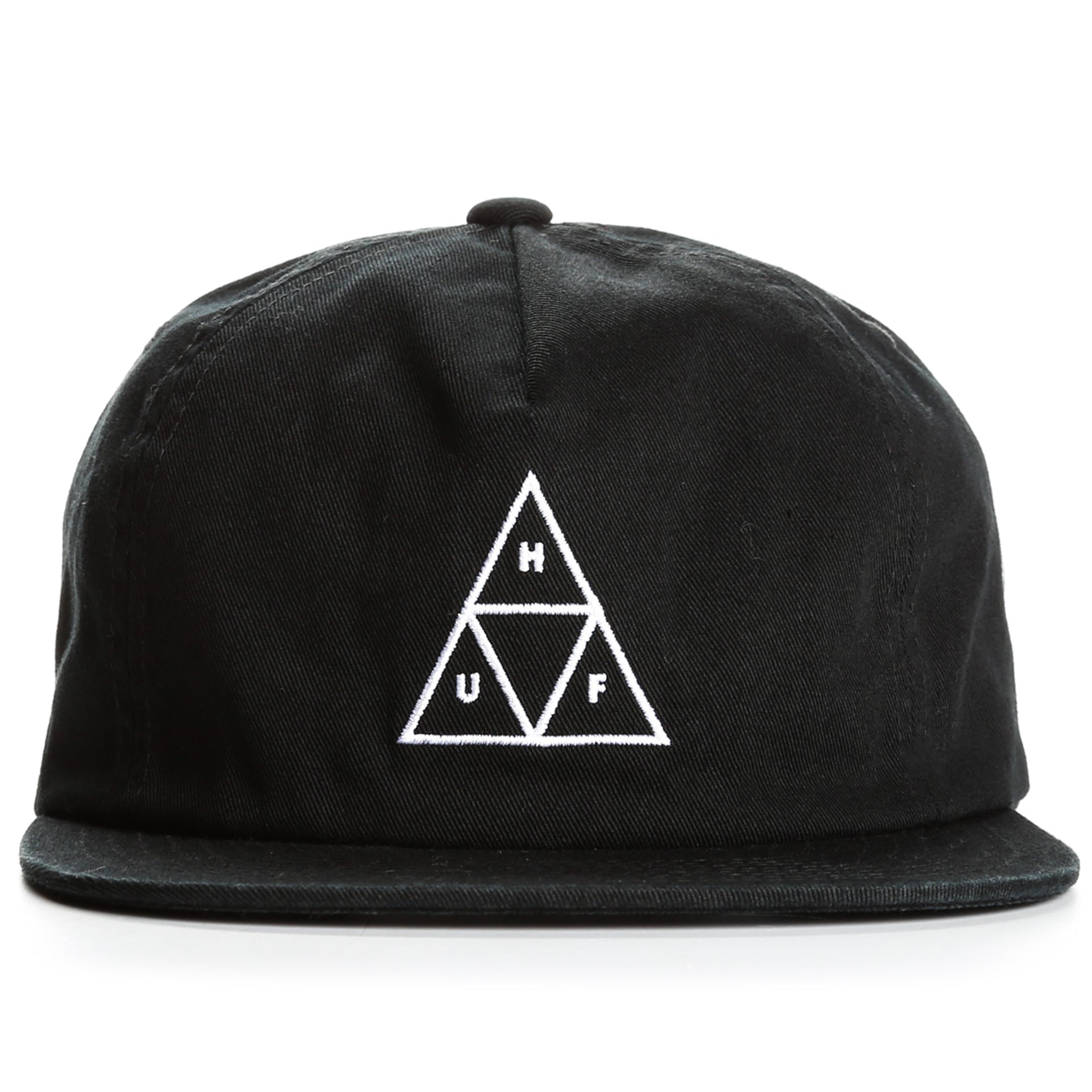 HUF Wash TT Snapback Hat - Black Adjustable Dad Cap for Men & Women - Perfect for Streetwear, Skateboarding & Casual Outfits
