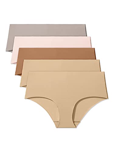 True & Co Women's True Body Hipster Multipack Panties - Soft, Seamless Underwear for Everyday Comfort - Perfect for Work, Yoga & Lounge Wear